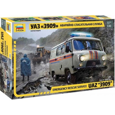 Zvezda Model Kit auto 43002 Emergency Service UAZ 3909 32-43002 1:43