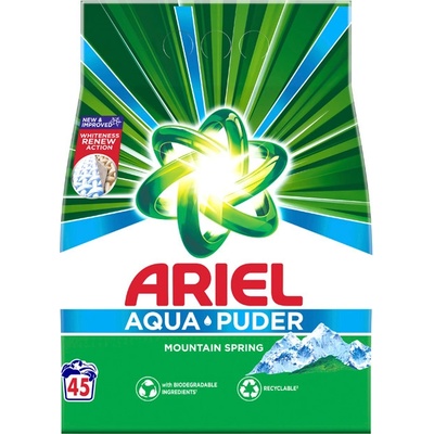 Ariel Aqua Puder White prací prášek 45 PD