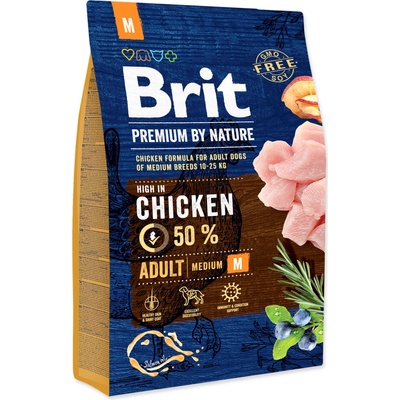Brit Premium by Nature Adult Medium Breed Chicken 3 kg