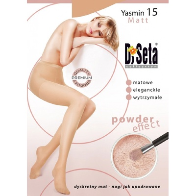 DiSeta Yasmin MATT s pudrovým efektem 15 DEN golden středně hnědá