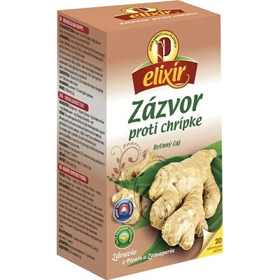 Agrokarpaty bylinný čaj Zázvor 60% chrípka 20 x 2 g
