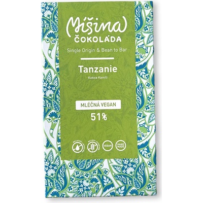 Míšina 51% Mléčná vegan Tanzanie 50 g