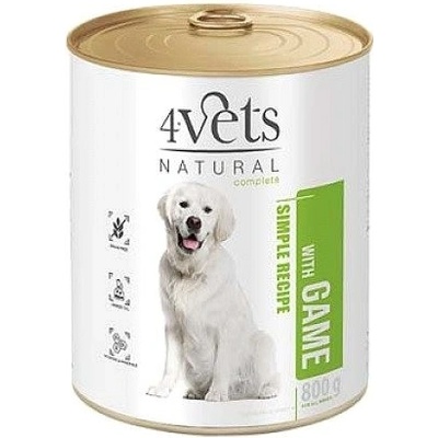 4Vets Natural simple recipe se zvěřinou 800 g