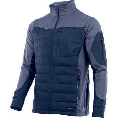 Sara Workwear Hybridní mikina COMFORT PLUS tmavě modrá/šedá
