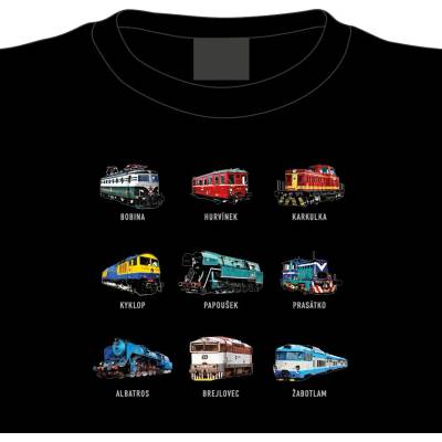 Dětské tričko Tajemné názvy lokomotiv