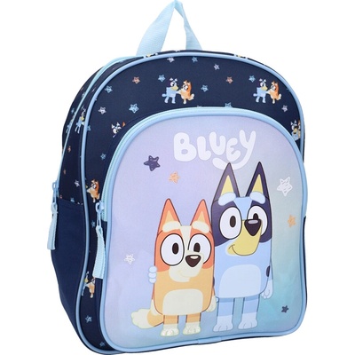 Vadobag Modrý ruksak Bluey Smoochy Kiss