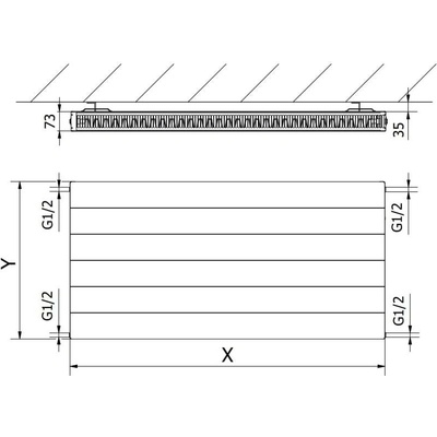 Mexen Line CL21 W421L-040-100-70 400 mm x 1000 mm černý