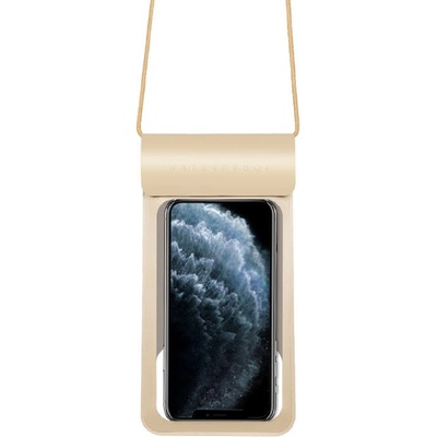 Pouzdro Techsuit Vodotěsné TWC1 pro telefony s Max. 6.8", IPX8, 30 m zlaté