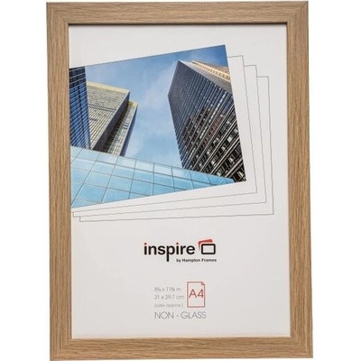 Hampton Frames | Rám na plakáty SORBONNE | A4 21x29,7 cm, hnědý, imitace dřeva, akrylové sklo |