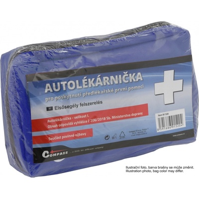 Autolékárnička Compass textilní 206/2018