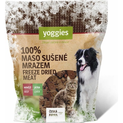 Yoggies Mrazem sušená Hovězí játra (lyofilizovaná) 85 g