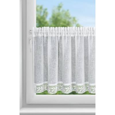 Takoy Záclonka LARI z etamínu, zdobená krajkou 150 x 60 cm-HF-468536 | 150 x 60 cm