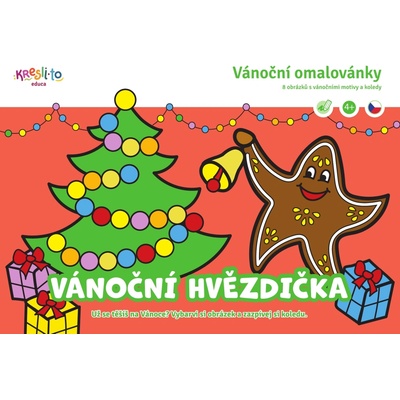 Vánoční hvězdička Vánoční omalovánky – Hledejceny.cz