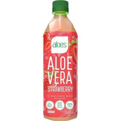 Aloes Aloe Vera jahoda nápoj s Aloe Vera 0,5 l