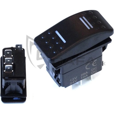 TNG Prepínač (ON)-OFF-(ON) - modrý 4PIN PP-WL-062