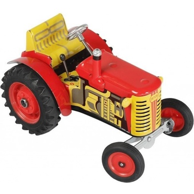 KOVAP Kovap Traktor Zetor solo kovový na klíček 3 rychlosti s převodovkou 1:25