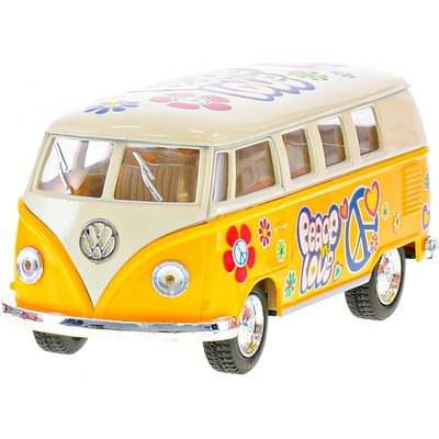 Mikro Trading Autobus Volkswagen 13cm kov na zpětný chod žlutá