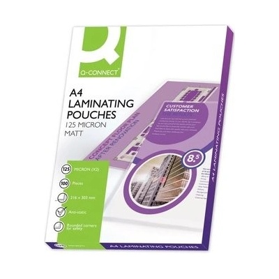 Laminovací kapsy Q-Connect, A3,2x 125 mic., 100 ks – Hledejceny.cz