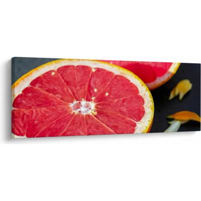 Obraz rozkrojených grapefruitů, jednodílný 145x58 cm
