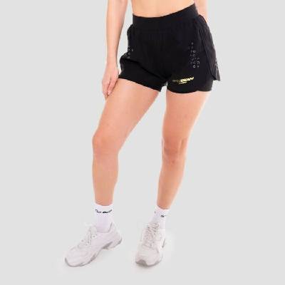 Dámske 2in1 šortky Pace Black GymBeam