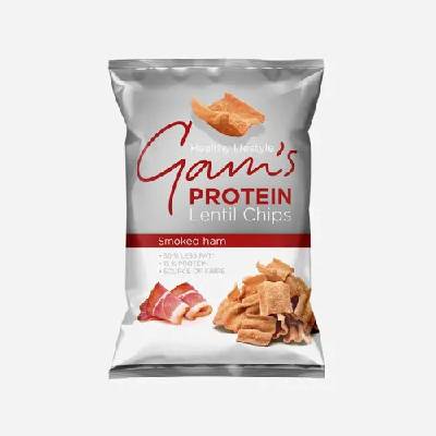 Gam's Protein Lentil Chips uzená šunka 65 g