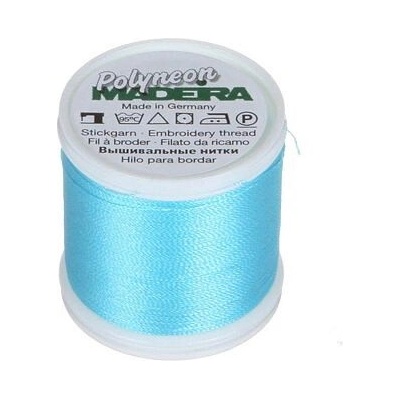 Vyšívací nitě PES Madeira Polyneon (400m) barva 1892 aqua
