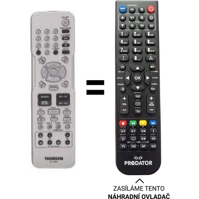 Dálkový ovladač Predátor Thomson DTH8677E DVB-T – Hledejceny.cz