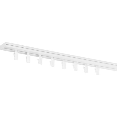 Dekodum Stropní kolejnice z PVC jednořadá bílá 310 cm na žabky