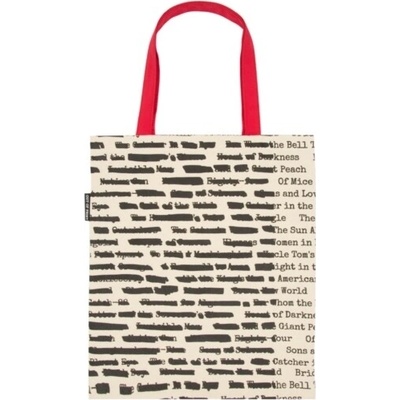 Out of Print Banned Books tote bag