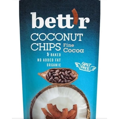 Bett´r Bio kokosové chipsy s příchutí jemné kakao 70 g