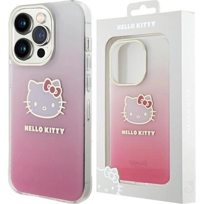 Sourcing Hello Kitty HKHCP15LHDGKEP iPhone 15 Pro 6.1 růžové/růžové pevné IML Gradient Electrop Kitty Head – Hledejceny.cz