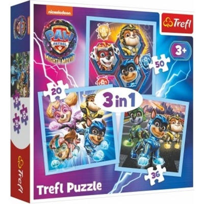 Trefl 3v1 Mocná štěňata Tlapková patrola/Paw Patrol 20x19,5cm
