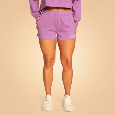 GymBeam dámské teplákové šortky Grace Purple BeastPink