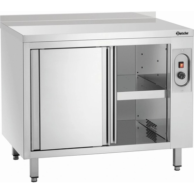 BARTSCHER Vyhřívaná skříňka série 700 s lištou, 1000x700x850 mm, posuvné dveře 348107