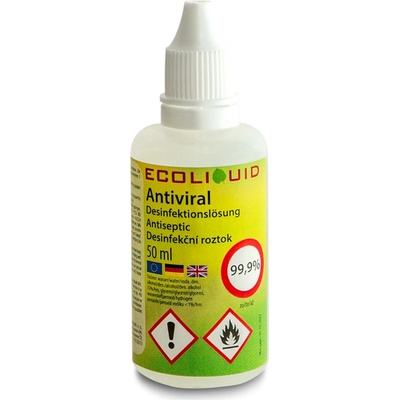 Ecoliquid Antiviral dezinfekce na ruce kapátko pomeranč + hřebíček 50 ml