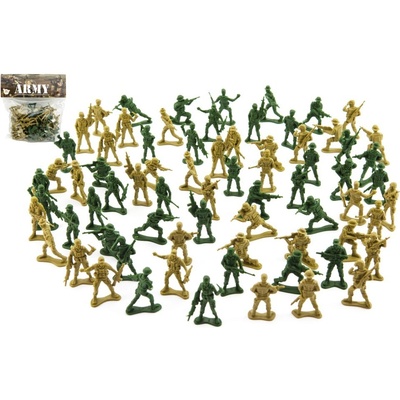 Teddies Sada vojáci 150g plast na kartě 18x19,5cm