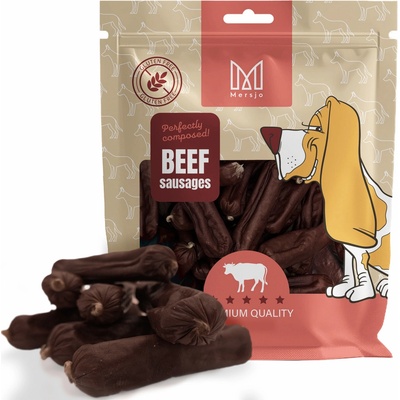 Pochoutka pro psy Mersjo Hovězí párky 500 g