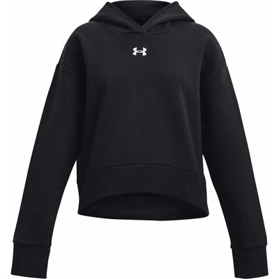Under Armour Rival Fleece Crop Hoodie-BLK