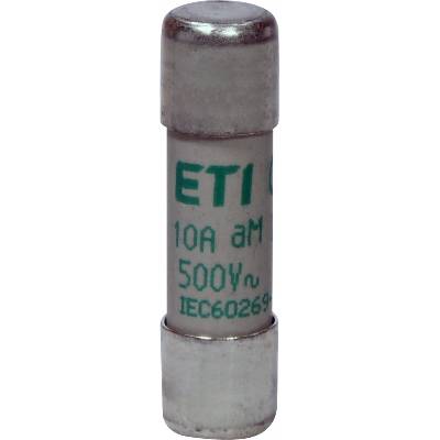 ETI Elektroelement, D.O.O. ETI CH10 aM 10A/500V Válcová pojistková vložka, velikost CH10, charakteristika aM, In = 10A, Icn = 120kA, Un = 500V AC, Pd=0,62W – Hledejceny.cz