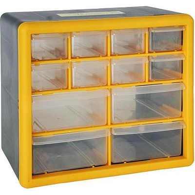 Strend Pro Organizér na zeď SBx3045-B, 12 zásuvek, 26.5x16x23.5 cm, Max. 12 kg ST239122