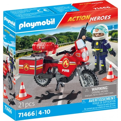 Playmobil 71466 Hasičské auto na místě nehody