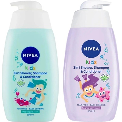 Nivea Dětský sprchový gel a šampon 2 v 1 s vůní lesního ovoce 2 in 1 Shower Shampoo 500 ml – Hledejceny.cz