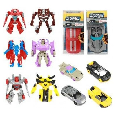 Teddies Transformer auto/robot plast 10 cm 5x105 cm