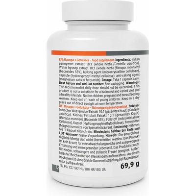 GymBeam Bacopa + Gotu kola 90 kapsúl