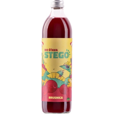 STEGO bio nápoje BIO 100 % šťáva Brusinka 500 ml