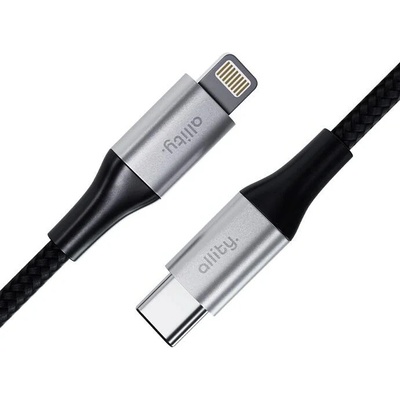 Allity AUC-01 USB-C/Lightning 1m černý