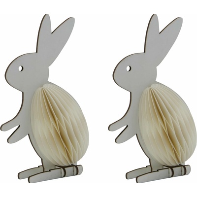 House Doctor Velikonoční ozdoby Rabb Off White – set 2 ks, krémová barva, porcelán – Hledejceny.cz