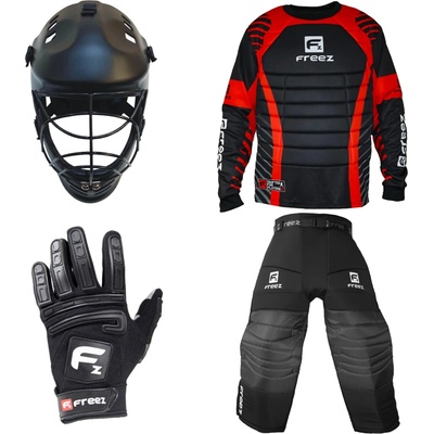Freez Brankářský set G-180 + maska MPS Penquin Black + Florbalové rukavice G-190 – Hledejceny.cz