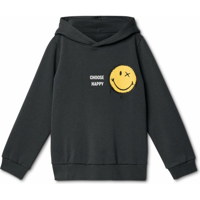 Tchibo dětská mikina s kapucí a počesanou vnitřní stranou Smileyworld