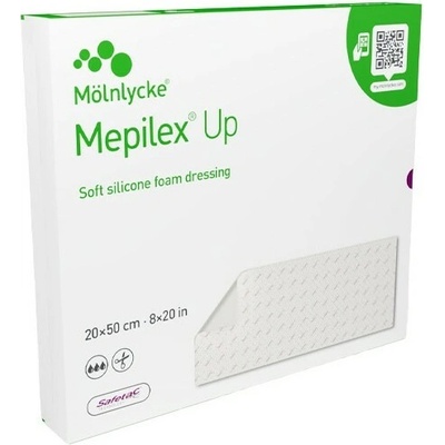 Mepilex Up obväz penový silikónový 20 x 50 cm 2 ks